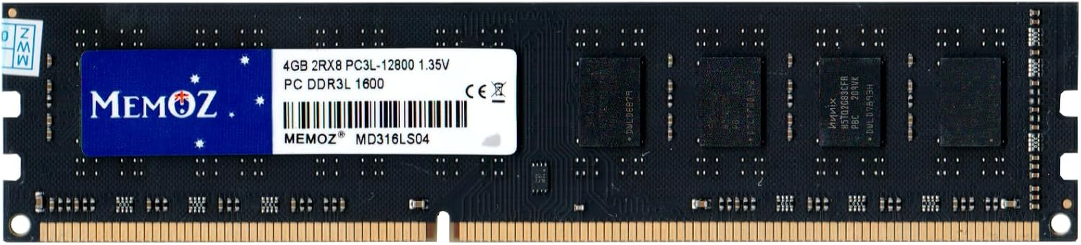 Memoz 4GB DDR3 1600Mhz for Desktop PC3L 12800 U DIMM 240 Pin Memoz 5 Years Warranty RAM Memory image number 2