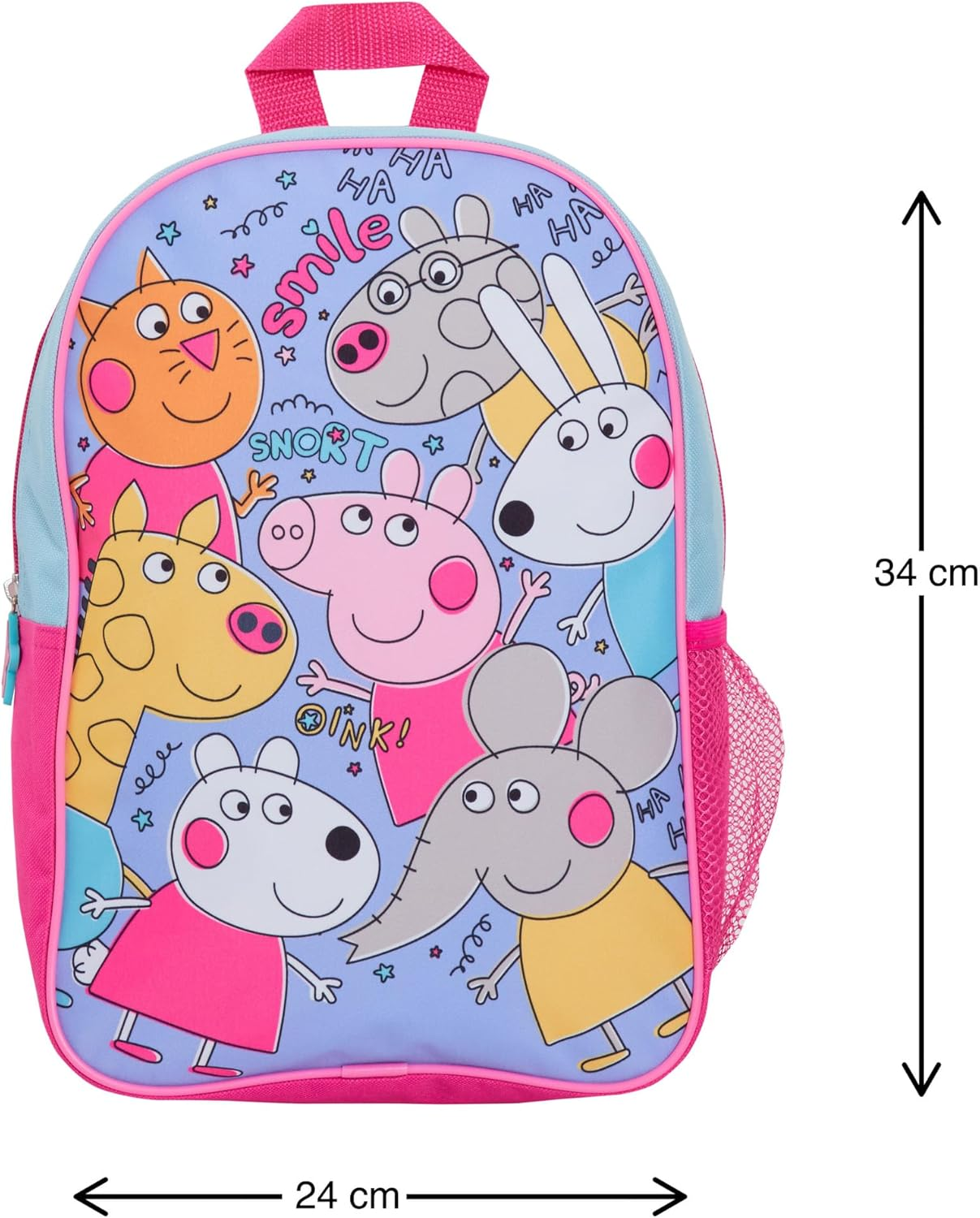 Peppa Pig Official Backpack Girls Peppa & Friends Back to School Bag for Nursery Travel Lunch Bag New Tales Book Carry Case image number 3