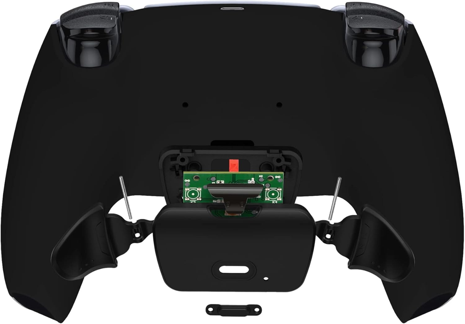 Extremerate Black Back Paddles Programable Rise V3 Remap Kit for PS5 Controller BDM-030 040 050, Upgrade Board Redesigned Bottom Shell Back Buttons Attachment for PS5 Controller - NO Controller - Textured Black image number 3