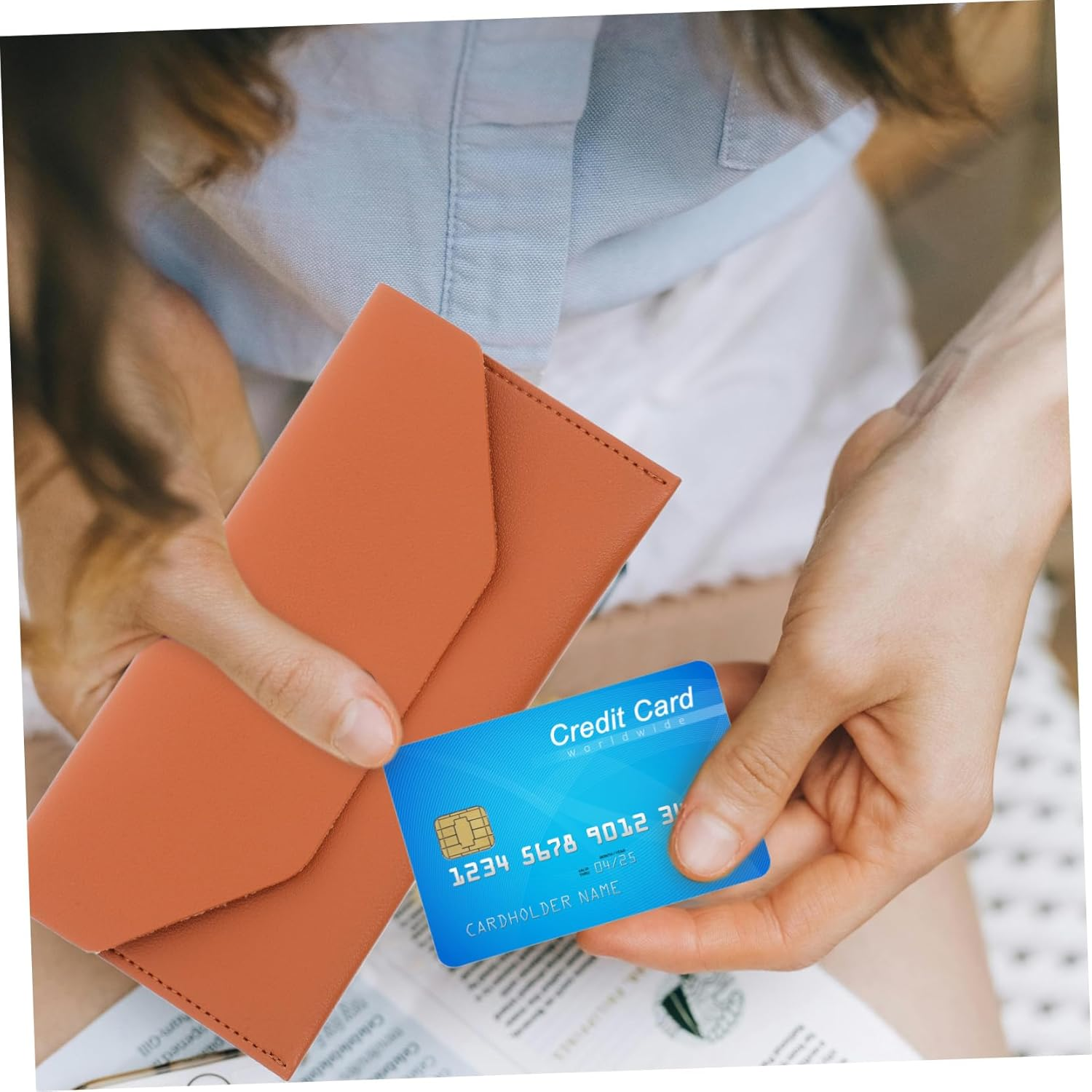 VILLFUL Lightweight Pu Passport Case Card Organizer Travel Document Holder for Travelers image number 4