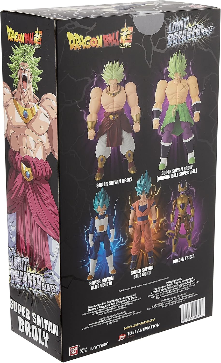 DRAGON BALL SUPER Limit Breaker Series 13 Inch Super Saiyan Broly (36236) image number 1