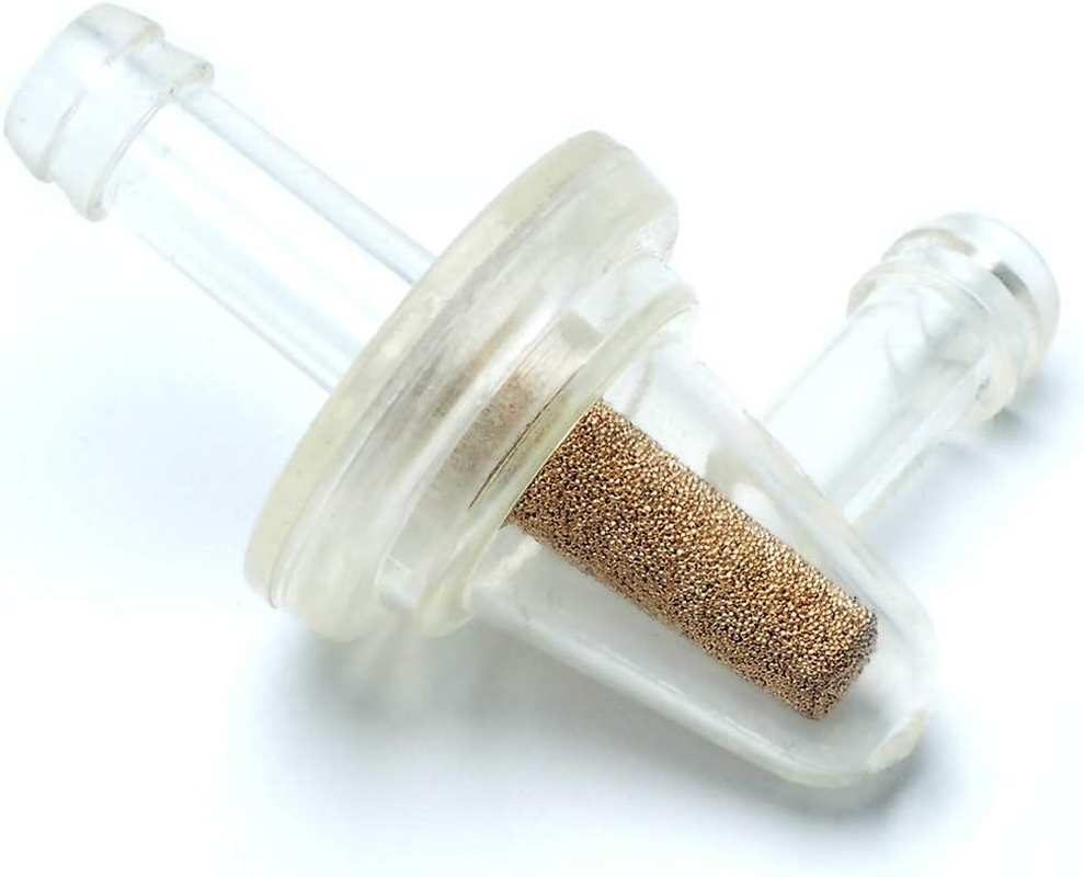 Inline Fuel Filter - Universal Small 90 Degree Fuel Filters (Pack of 2) for 1/4 Fuel Line Gas Engine Motorcycle Bike Scooter ATV Quads image number 3