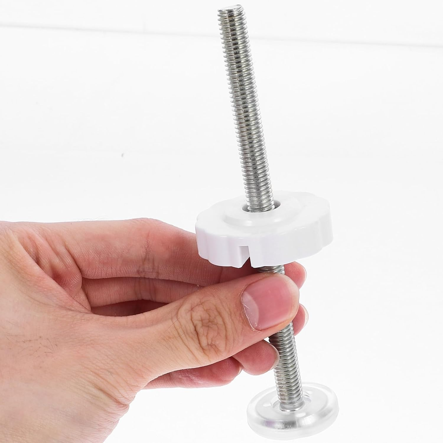 HEMOTON 4 Pack Pressure Gate Threaded Spindle Rod, M8 Baby Gates Accessory Screw Bolts Kit Fit for All Pressure Mounted Gates (125Mm) image number 1