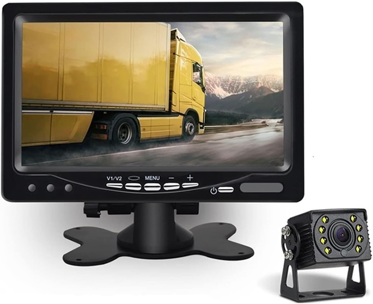 GPS Car Navigator, Easy to Install Truck Rear View Camera Wifi Wireless Wiring Kit 2.4Ghz DC 24V Car Camera Wireless Transmitter/Receiver 2021 New for Car Truck RV image number 2