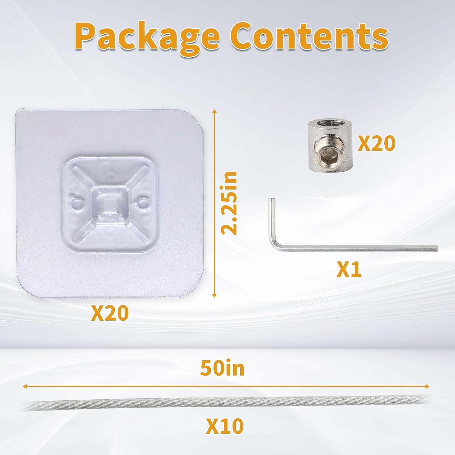 10 Packs Adjustable TV Safety Stainless Straps, No-Drill Adhesive Anti-Tip Furniture Anchors for Baby Proofing, for Fixing Flat-Screen TV, Dressers, Bookcases, Cabinets image number 3