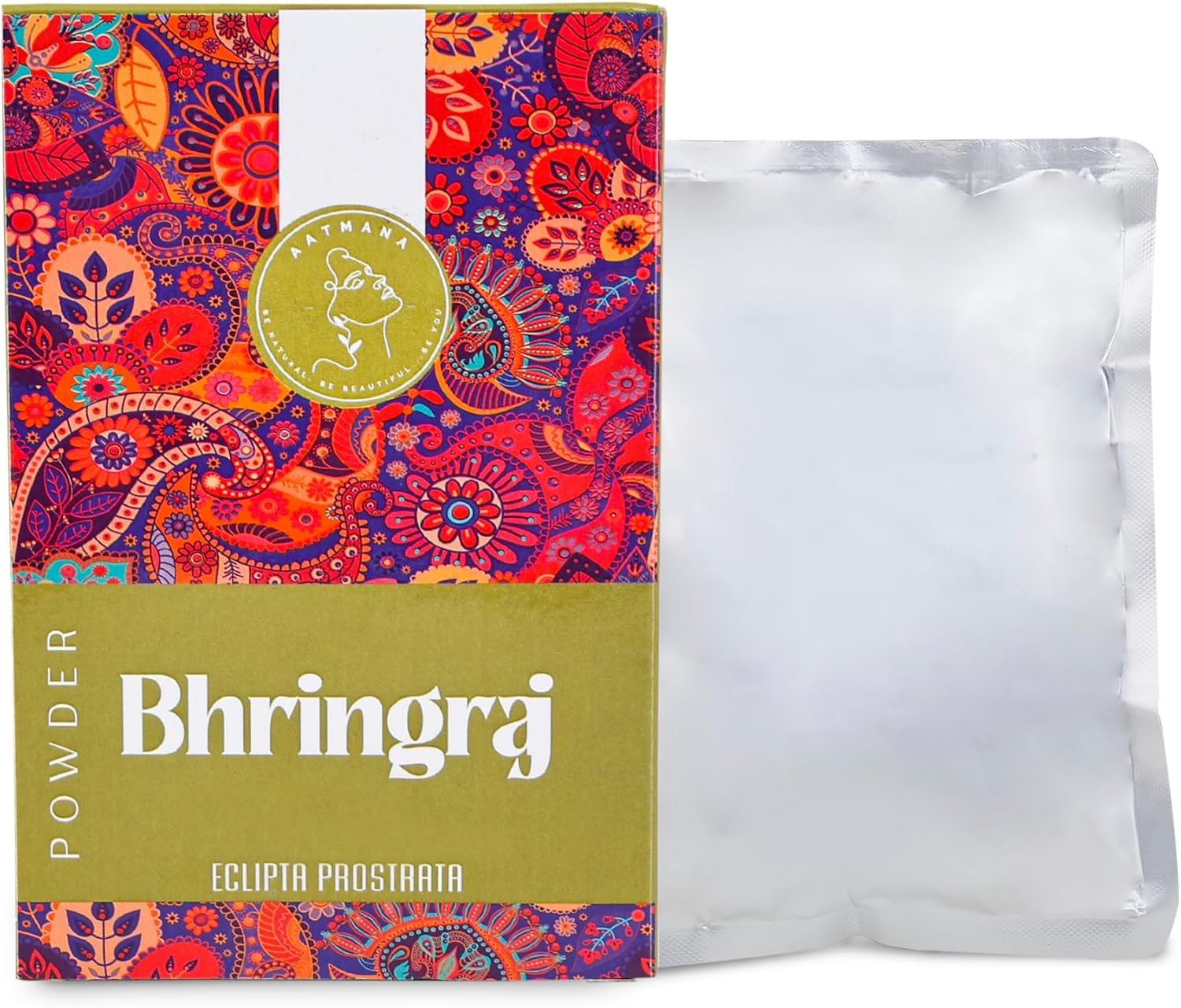 AATMANA Bhringraj Powder | Eclipta Alba | for Silky & Natural Soft Hair | Promote Hair Growth | Increases Hair Thickness | Ayurvedic Hair Products - 100 Grams image number 6