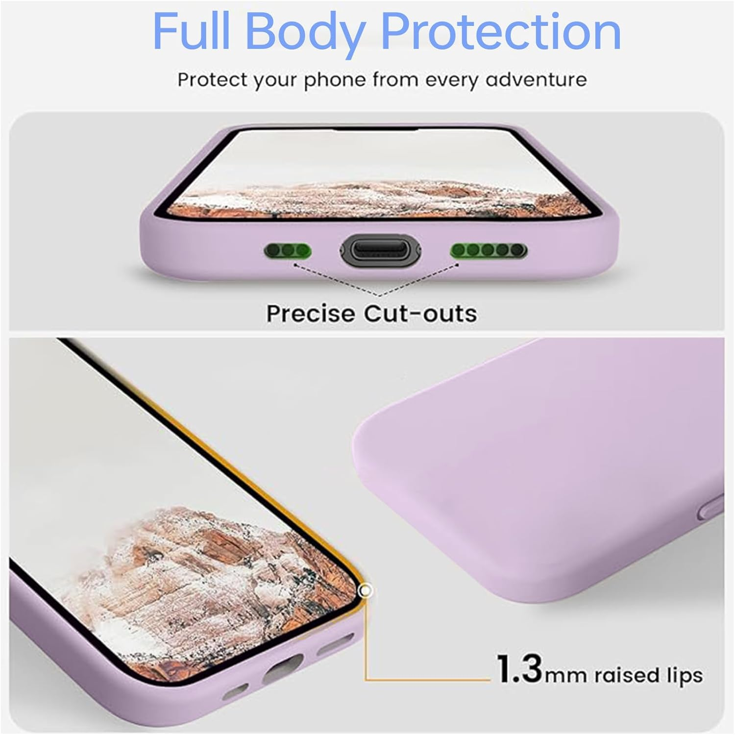 Ultiunison Phone Case for Huawei P30, Soft Slim Design, Shockproof Cover with Microfiber Lining (Purple, for Huawei P30, 6.1") image number 1