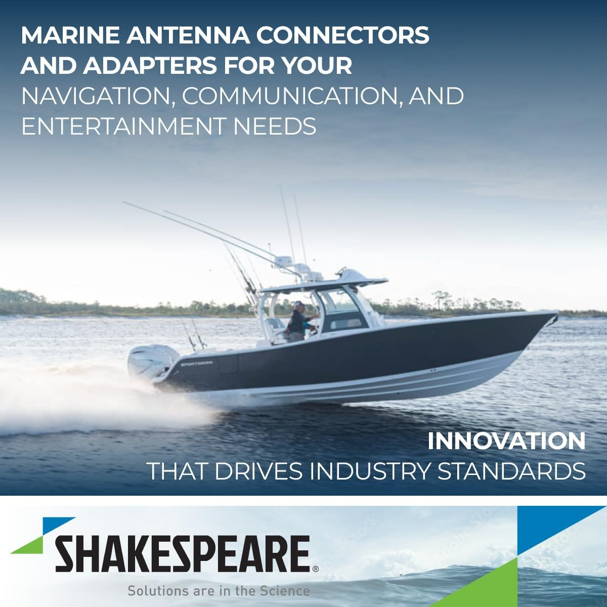 Shakespeare PL-258-CP-G Marine Center Pin Spice Connector Beige image number 3