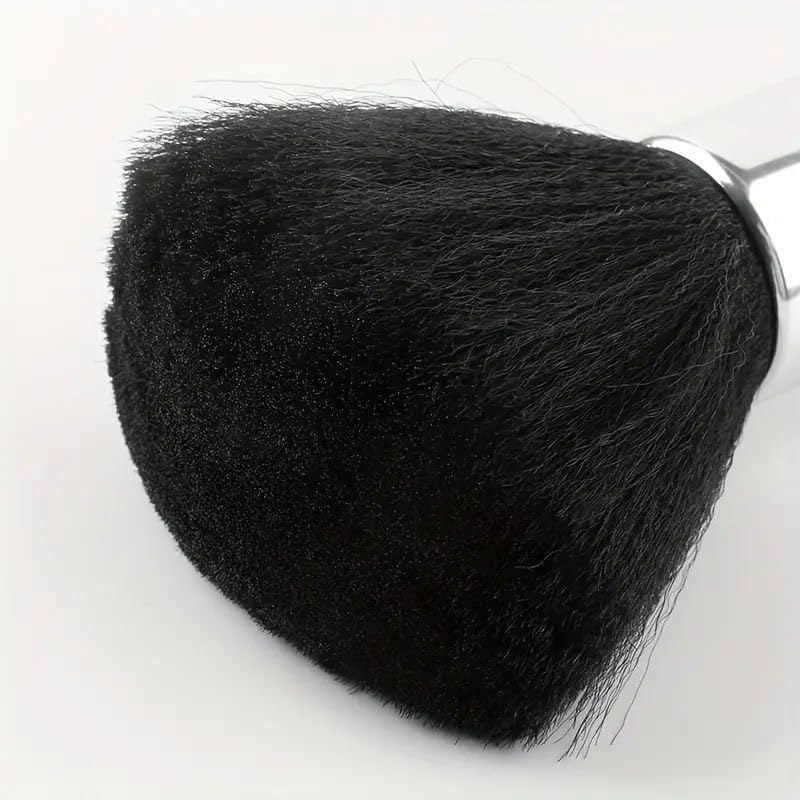 FUNNTY 3 Pcs Neck Duster Barber Brush Set, Black Barber Brush Neck Duster, Soft Hair Brush Neck Duster Hairdressing Hair Cutting Cleaning Brush Set for Men