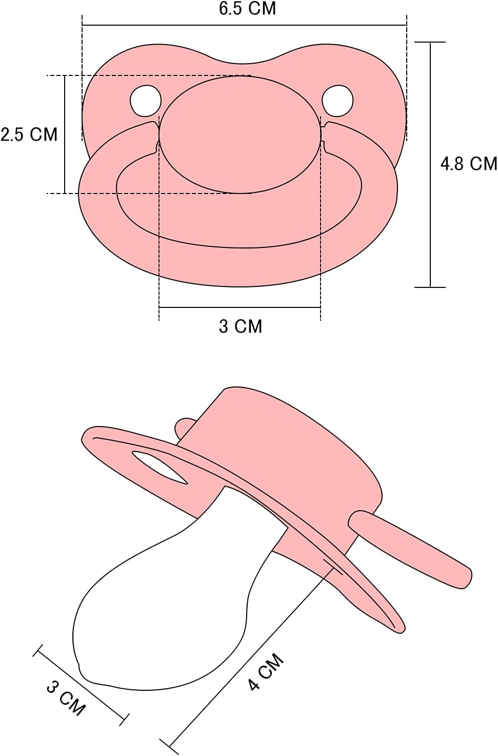 Littleforbig Bigshield Gen-I Pacifier Pink - Black-1 image number 4