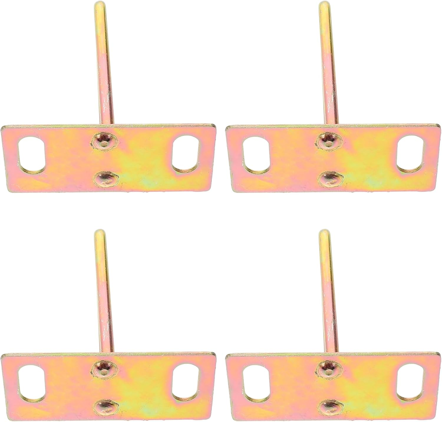 Gatuida 4Pcs Metal Motorcycle Seat Lock Hook Replacement Parts for Electric Bikes Sturdy Lock Plate for Seat Safety image number 6