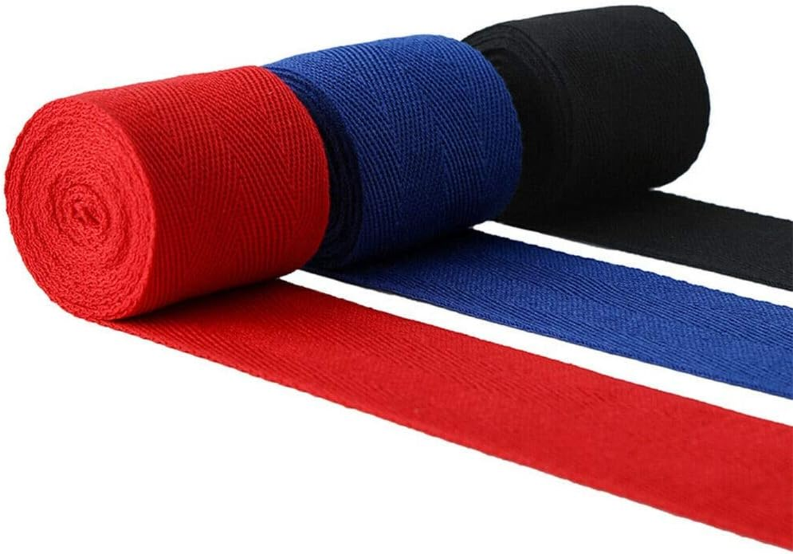 DMX INTL MMA Boxing Hand Wraps Inner Gloves Bandage Fist Protection Straps, 100% Cotton Ideal for Martial Arts Training, MMA, Muay Thai, Kickboxing & Combat Sports- 3 Pairs Pack (4.5)