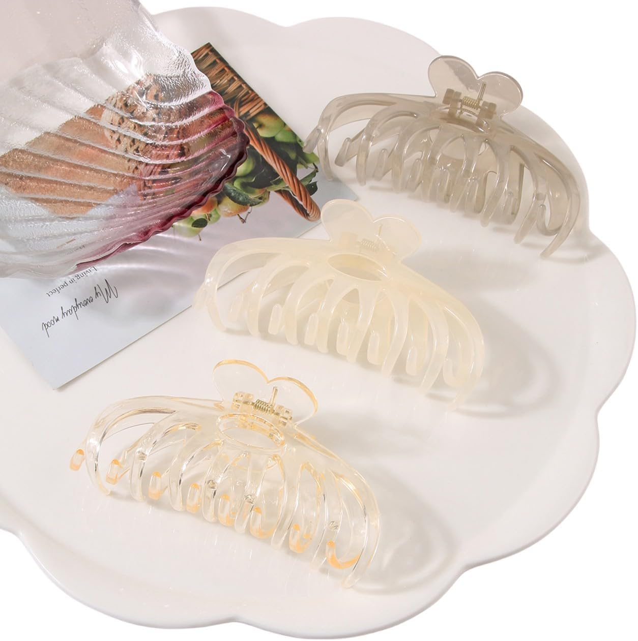 Traziewell Hair Clips, Women'S Big Claw Clips for Thick Hair for Women, Hair Clip for Long Curly Hair, Non-Slip Hair Clips, Girls 1205 image number 1