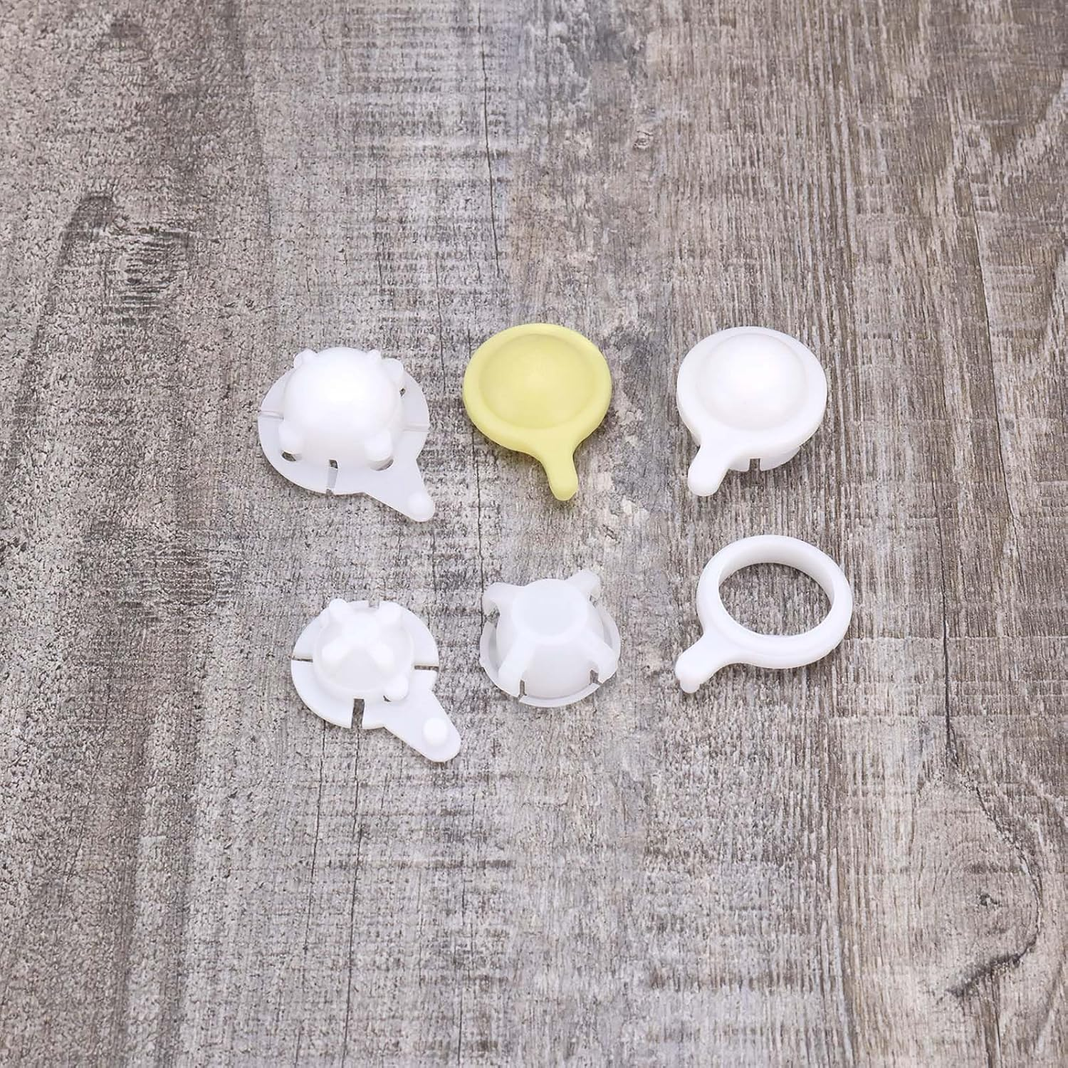 2Sets Car Windshield Wiper Linkage Bush 215Tt12 Ln85 Windshield Wiper Motor Linkage Rod Arms Bush Kit, White and Yellow image number 1