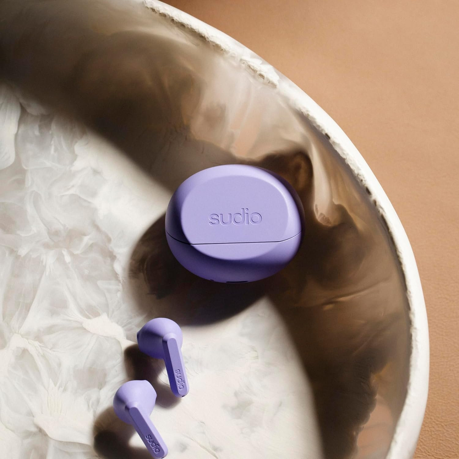 SUDIO A3 (Pixel Purple) Wireless Earphones, In-Ear Type, Bluetooth 5.4 / Microphone Included, Ios Android Compatible, Waterproof), Type C image number 5