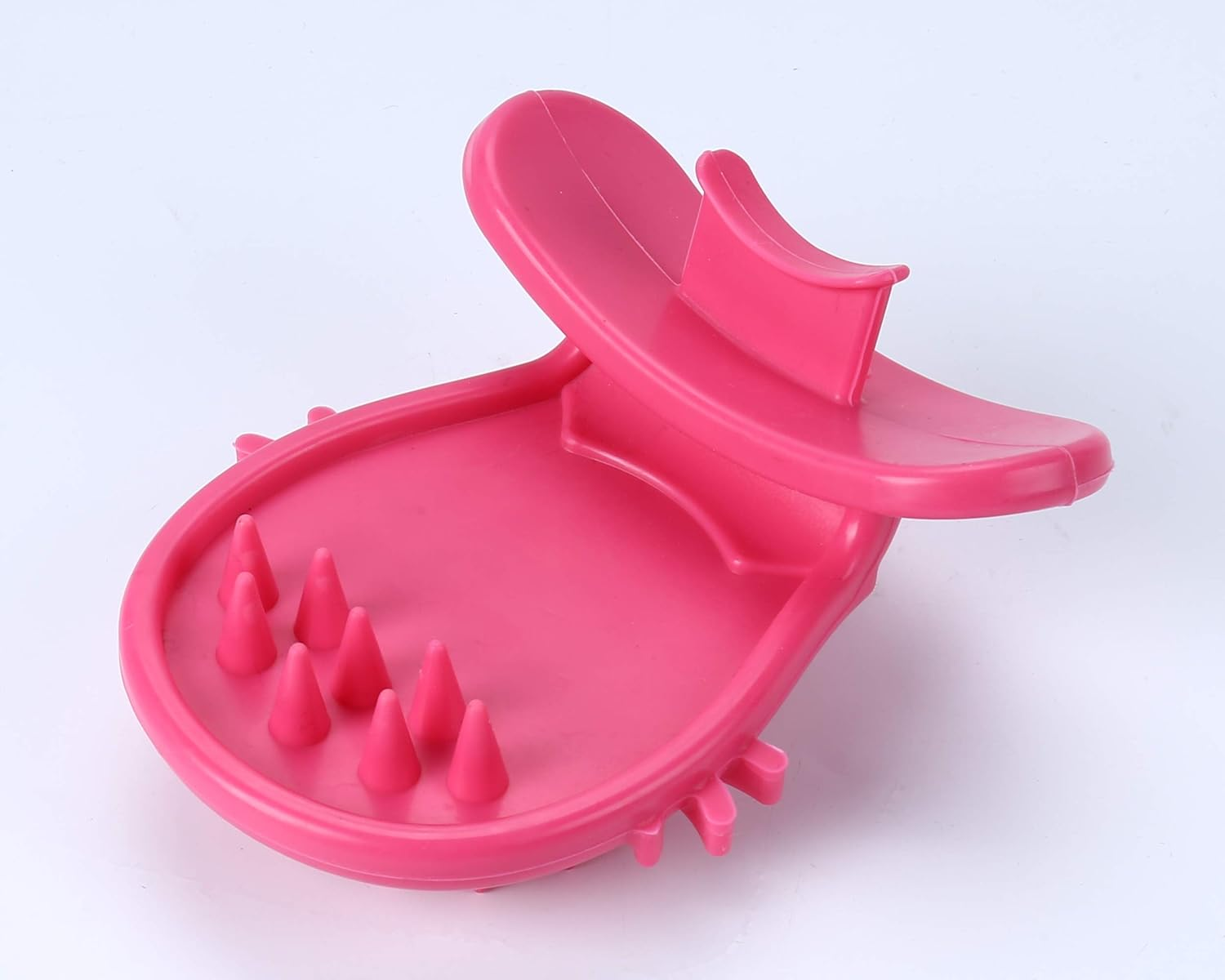 PETCYY Cat Brush for Shedding and Grooming - Soft Massage Tongue Brush, Licking like a Mama Cat to Comfort - Surprise Pet Gift - Rose Red image number 5