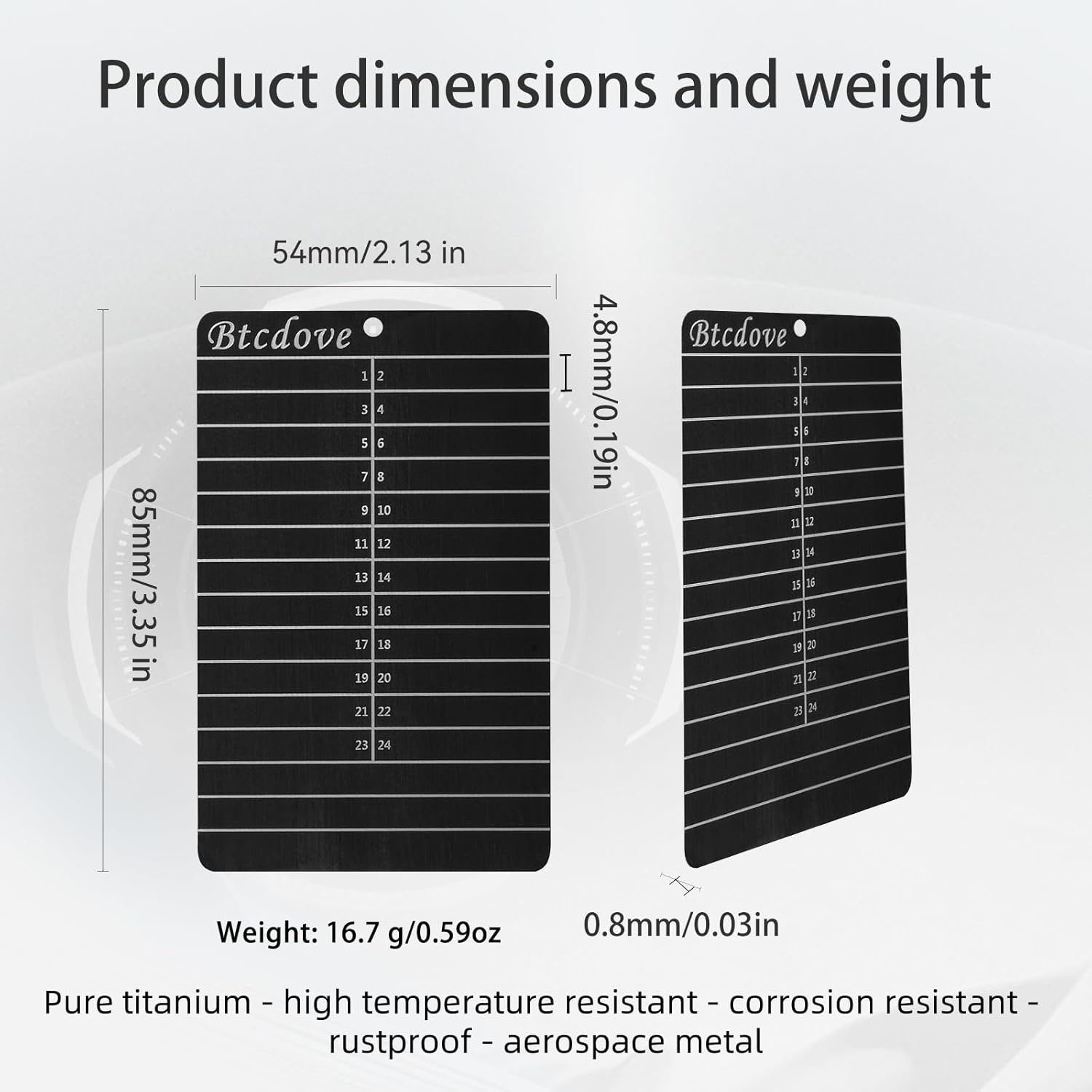 Titanium Seed Phrase Plate - Single Plate Single Hole, Fireproof, Rustproof Crypto Wallet Backup-Includes Aluminum Practice Cards and Tamper-Proof Stickers - Compatible with Trezor, Ledger, Metamask image number 6