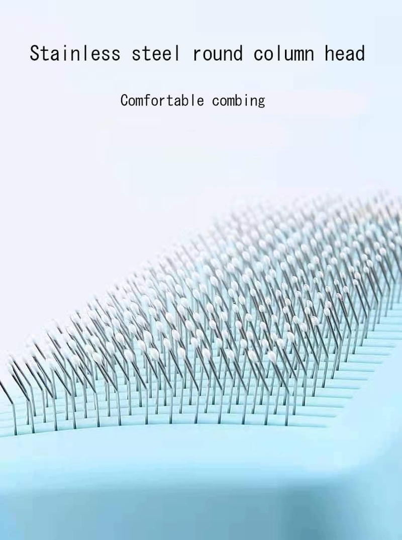 Pet Comb Automatic Hair Removing Comb Dog Cleaning Comb Cat and Dog Needle Comb Pet Cleaning Pet Brush Pet Massage Pet Massage Comb Automatic Retractable Comb image number 1