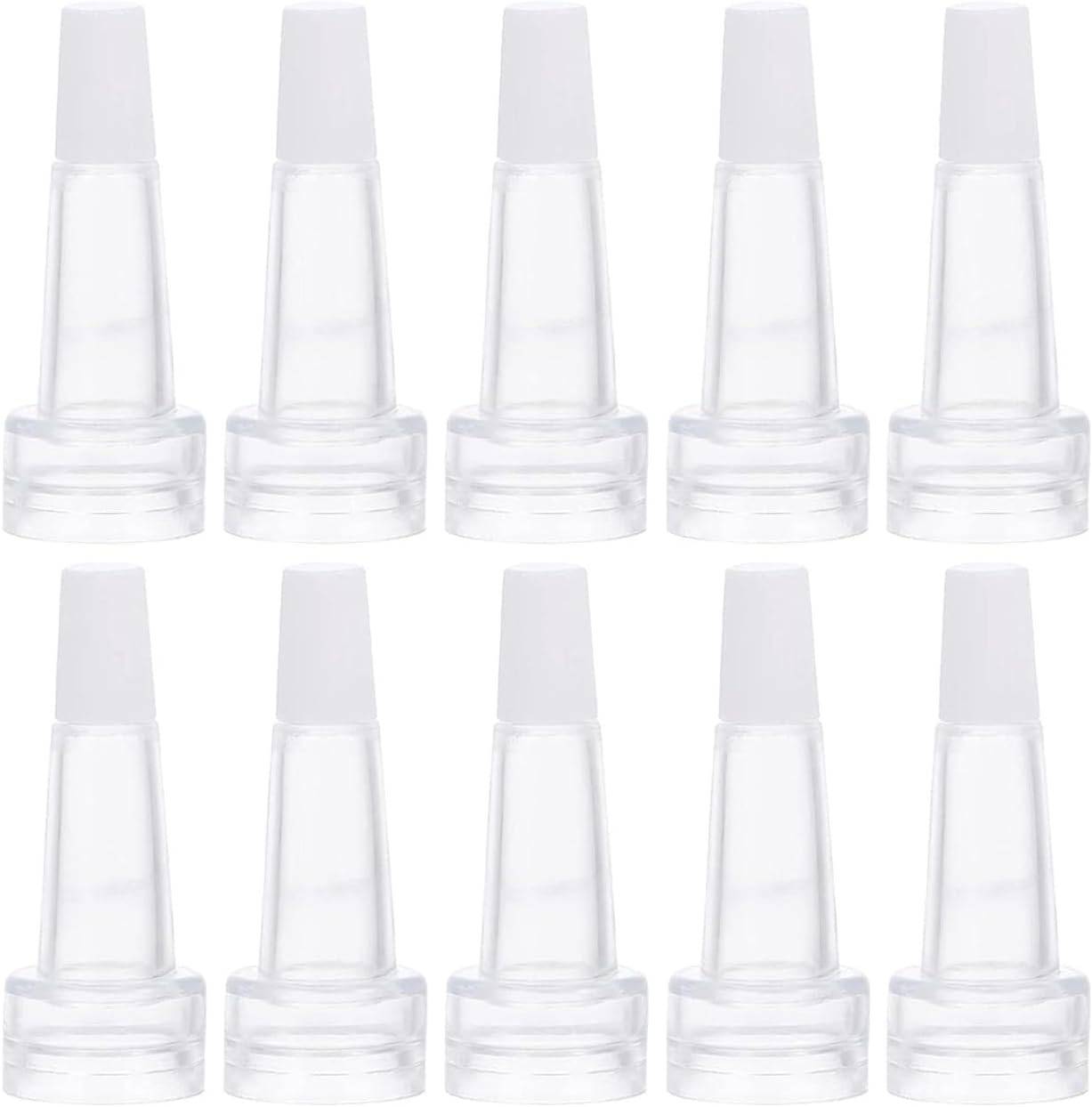 20Mm Glass Bottle Dropper Serum Vial Caps - Essential Oil Bottle Dropper Tips, Leak-Proof Glass Pipette Caps for Cosmetics, DIY Skincare, Perfume(100 PCS) image number 3