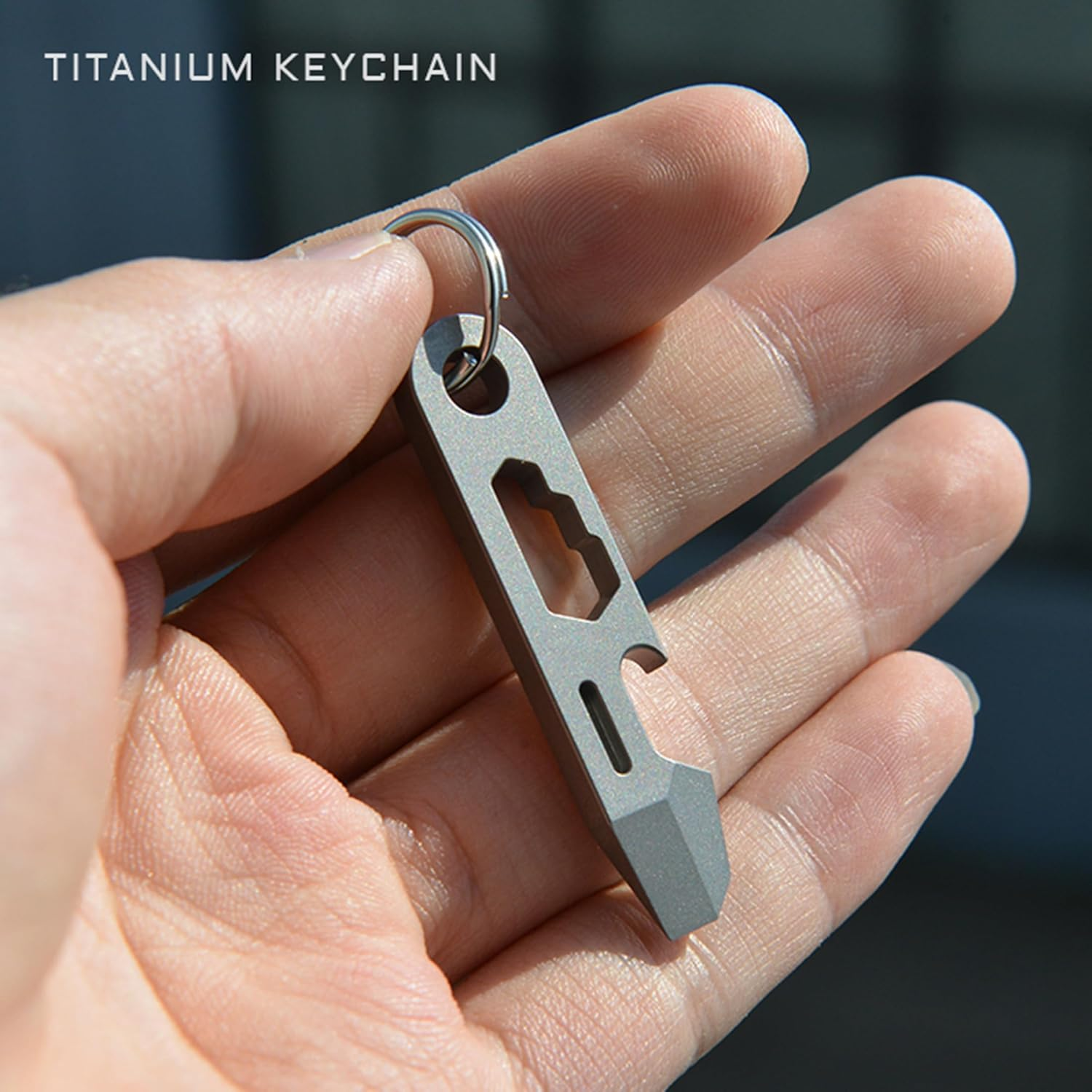 Hamans EDC Pry Bar Keychain Bottle Opener Multi Tool Small EDC Pry Bar for Keychains, QG02 image number 2