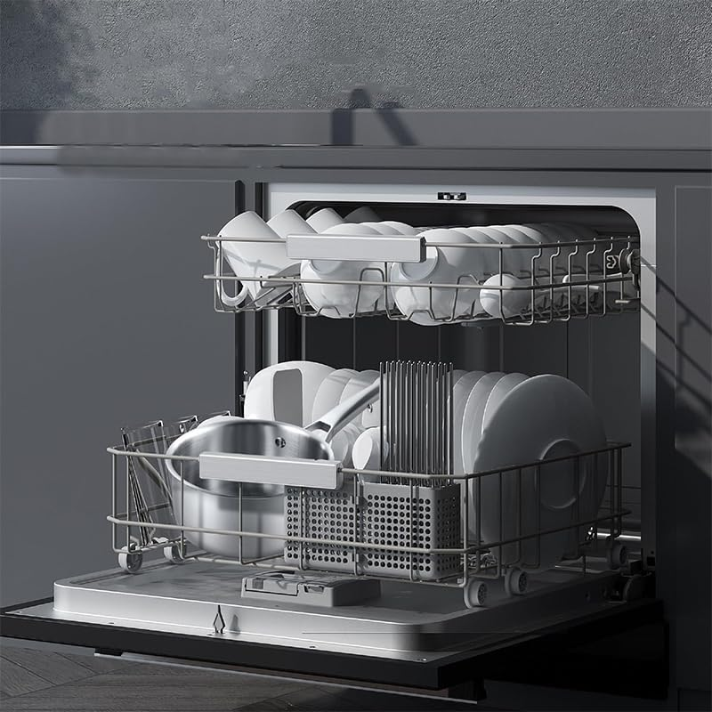 SHEUMNT Stainless Steel Pots and Pans Set, 6 Piece Nonstick Induction Kitchen Cookware Set, Works with Induction/Electric and Gas Cooktops, Nonstick, Oven Safe, Camping Cookware image number 5