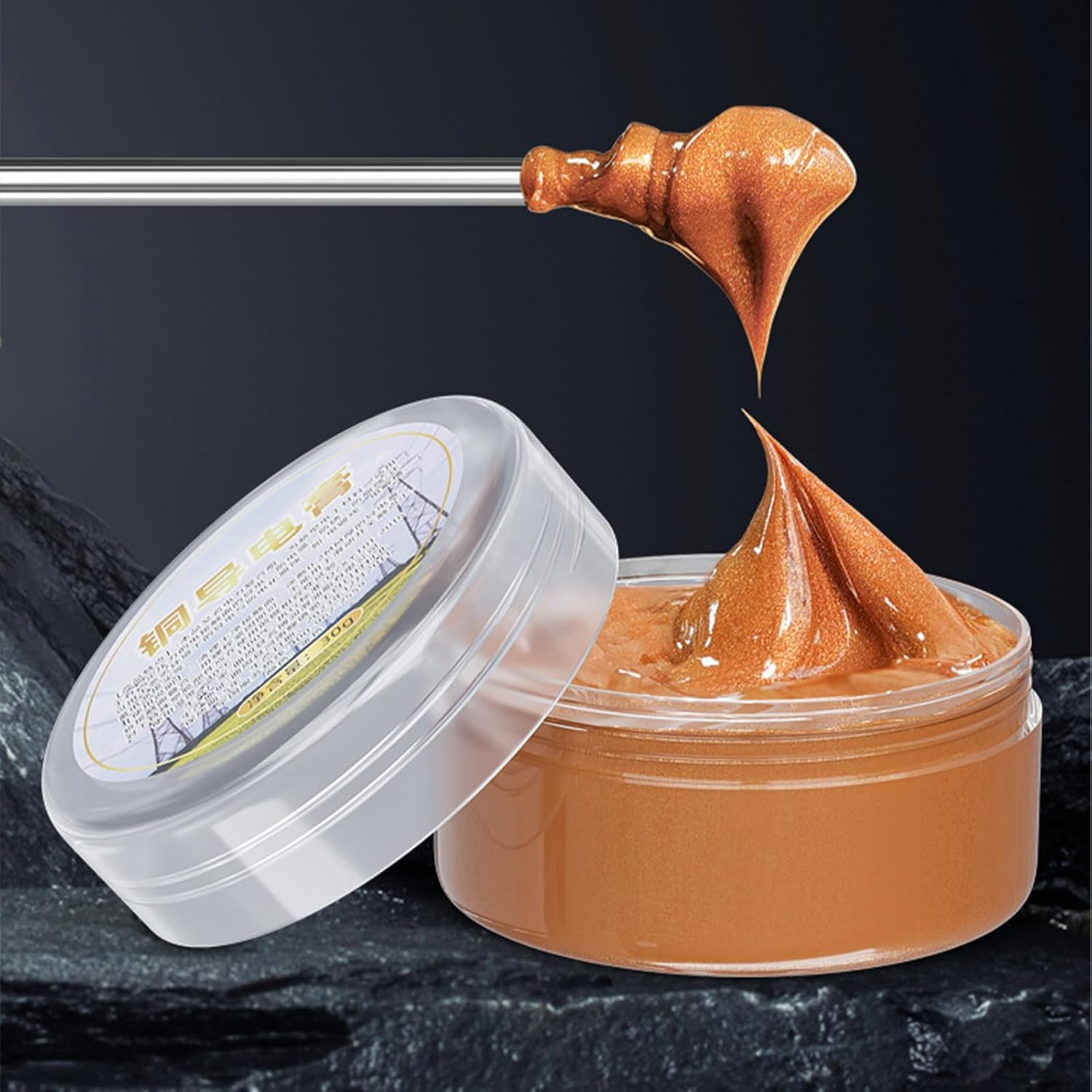 Conductive Grease,30G Conductive Paint - Lube Strong Adhesion Long-Lasting for Marine Bicycle Motorcycle Plumbing Fixtures image number 2
