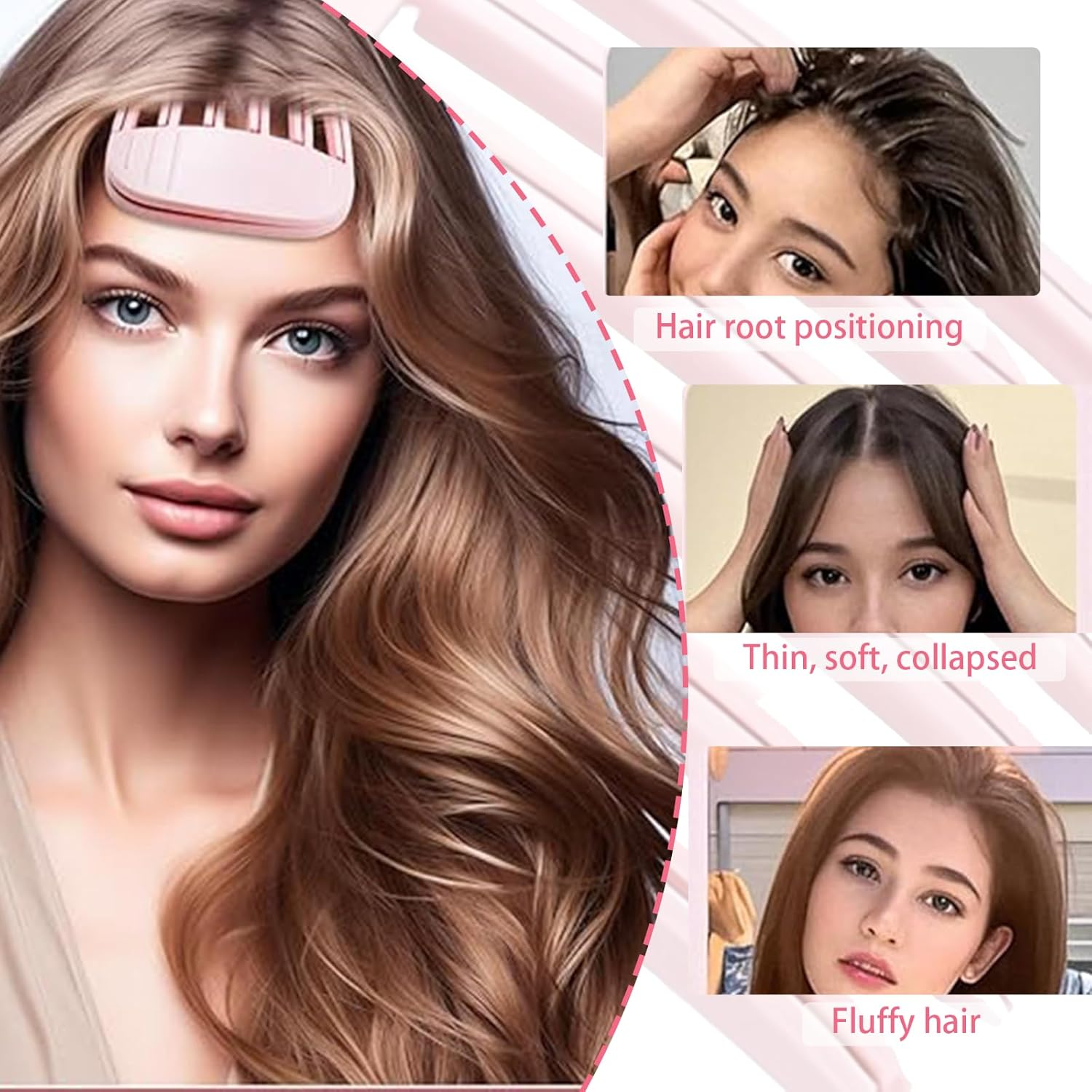 SI SEN 4 Pieces Volume Clip, Hair Volume Roll Clip, Styling Comb for Fluffy Bangs, for Women and Girls image number 1