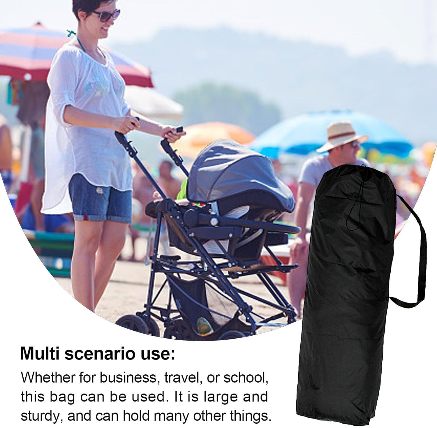 Travel Duffel Bags - Travel Bags for Luggage | Childress Stroller Travel Bag for Single Double Strollers Protective, Water-Resistant Stroller Bag with Carry Handles Helves