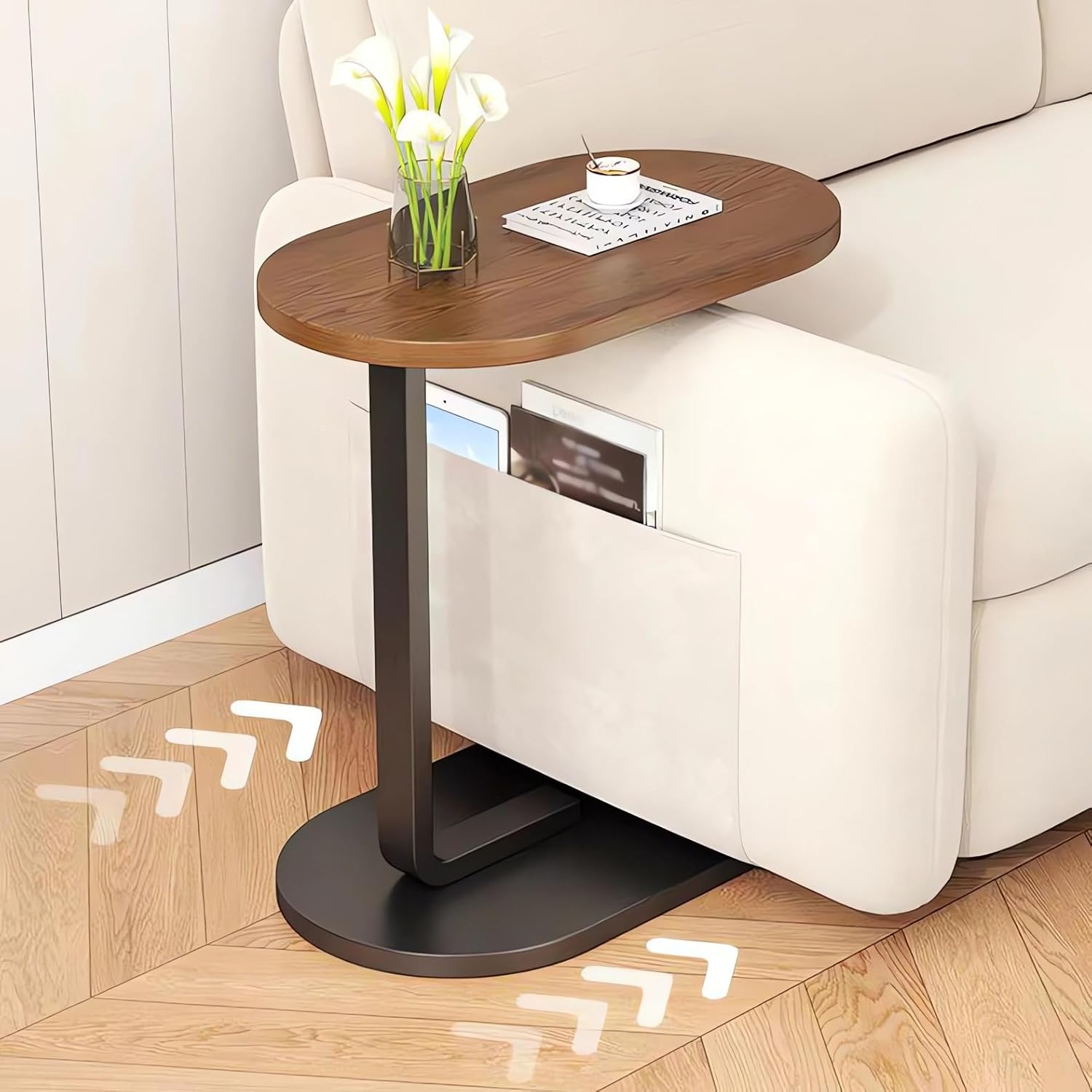 Coffee Table, Sofa Side, Bedside Table, Student Dormitory, Laptop Desk, Living Room, Bedroom, Balcony Table A80 (H Coffee) image number 1