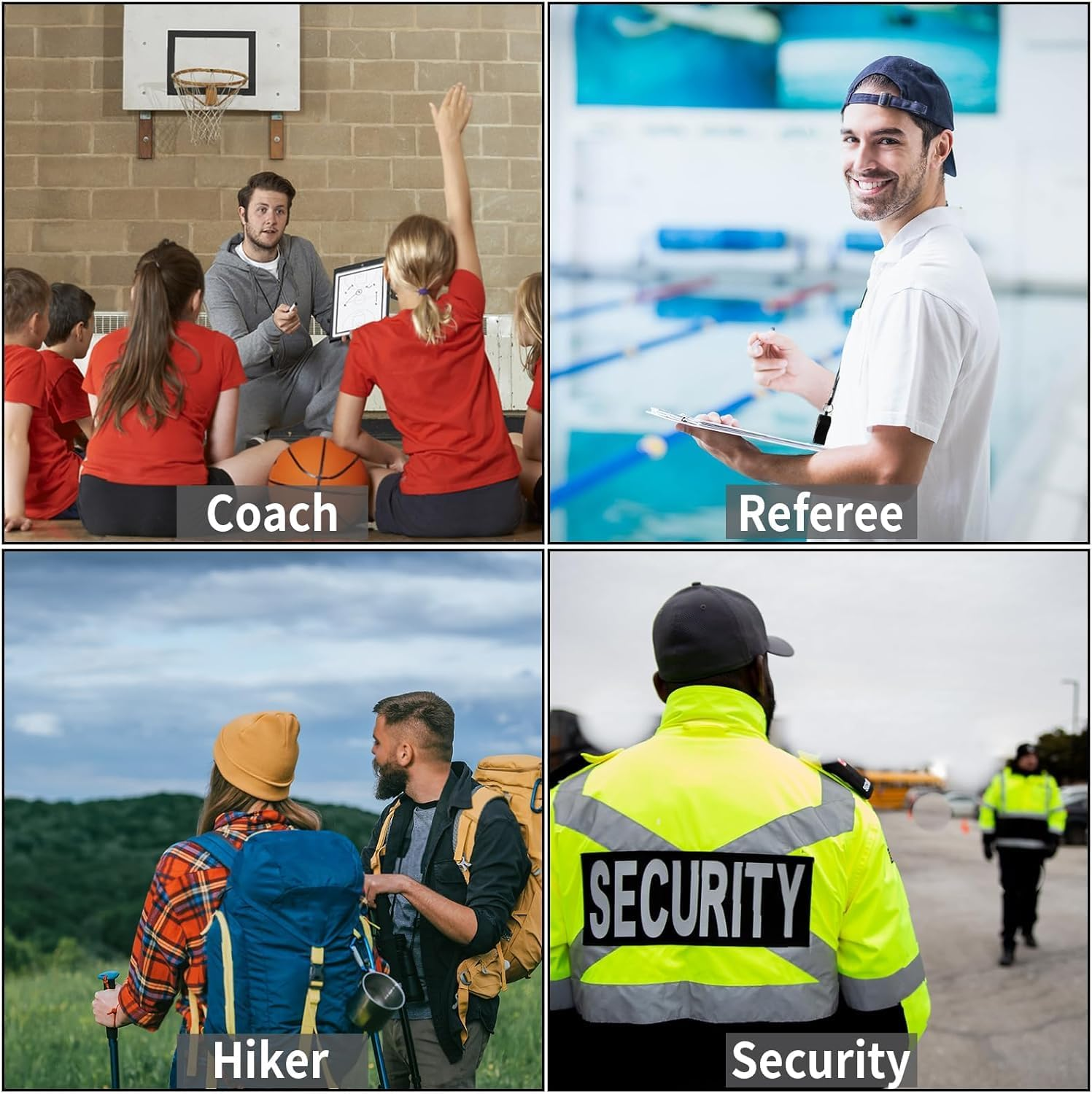 6Pcs Whistle, Sports Whistles with Lanyard, Loud Crisp Sound Whistles Great for Referees, Coaches, Teachers, Polices, Training, Outdoor Sports