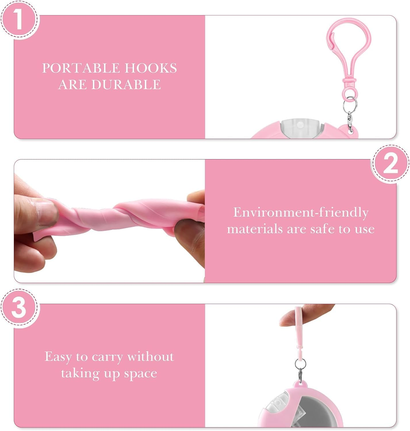 Refillable Card Spray Bottle Slim Design Cosmetic Atomizer, 4Pcs 25Ml Card Spray Bottle Refillable Plastic Perfume Atomizer with 4 Funnels image number 2