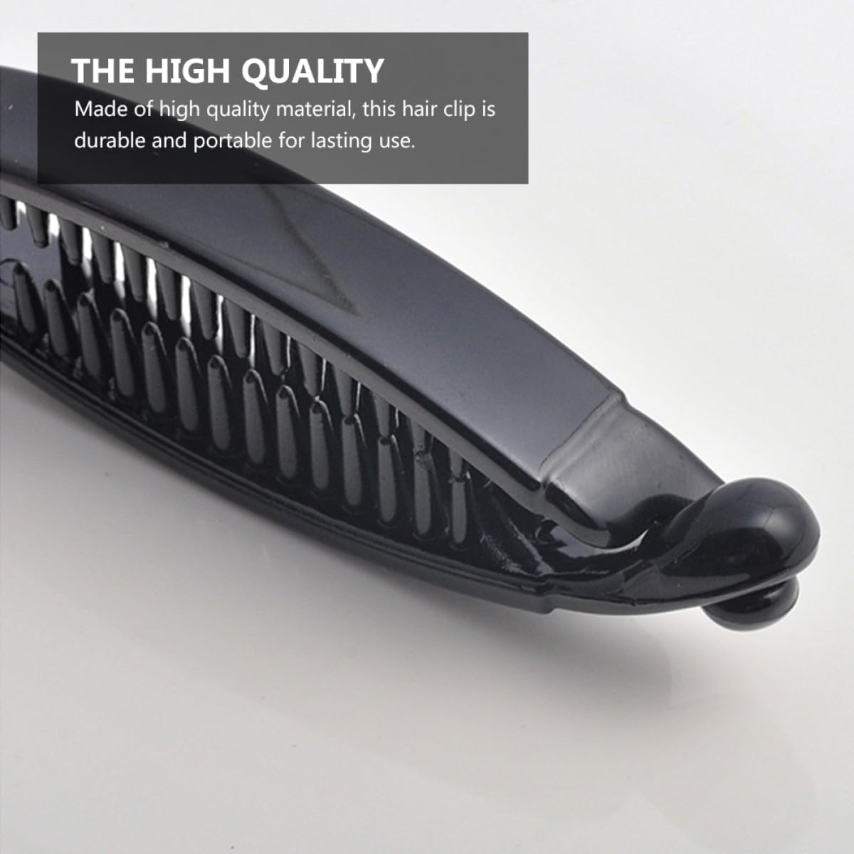 6Pcs Non-Slip Banana Hair Clips Vertical Ponytail Holders for Women, Anti-Slip Horsetail Clips in Black and Brown, Suitable for Daily Hair Styling and Outdoor Use