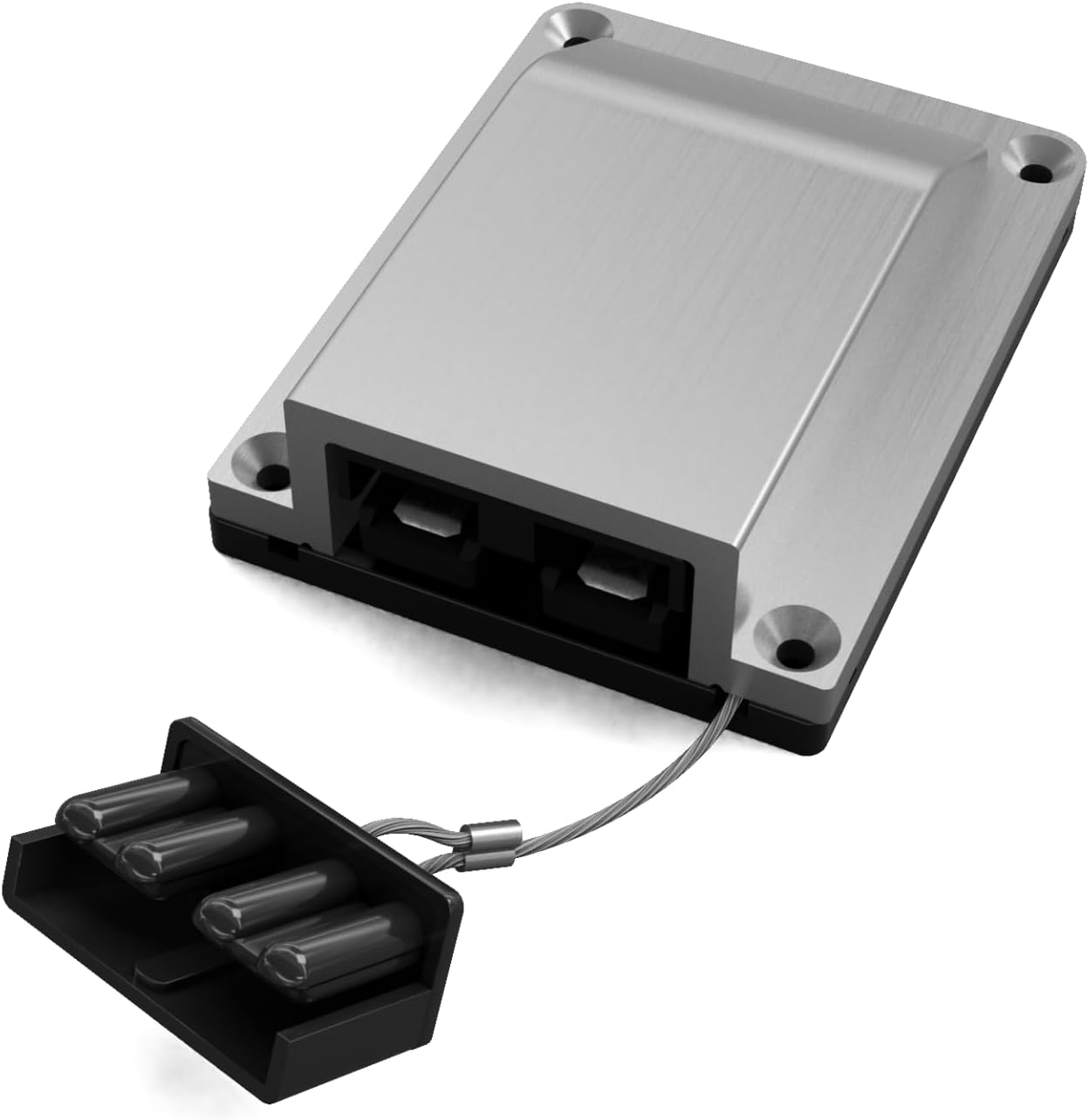 Surface Mount Solar Connector Cowl Kit, 50A (Silver (Billet Aluminium)) image number 3