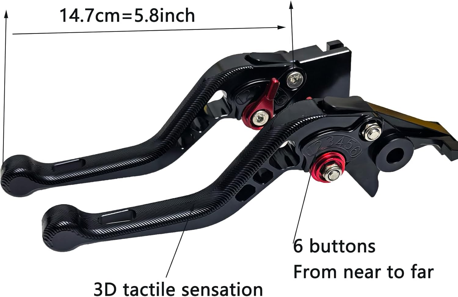 For XSR 900 700 ABS 2016-2021 Brake Clutch Levers 3D Handle Black image number 4