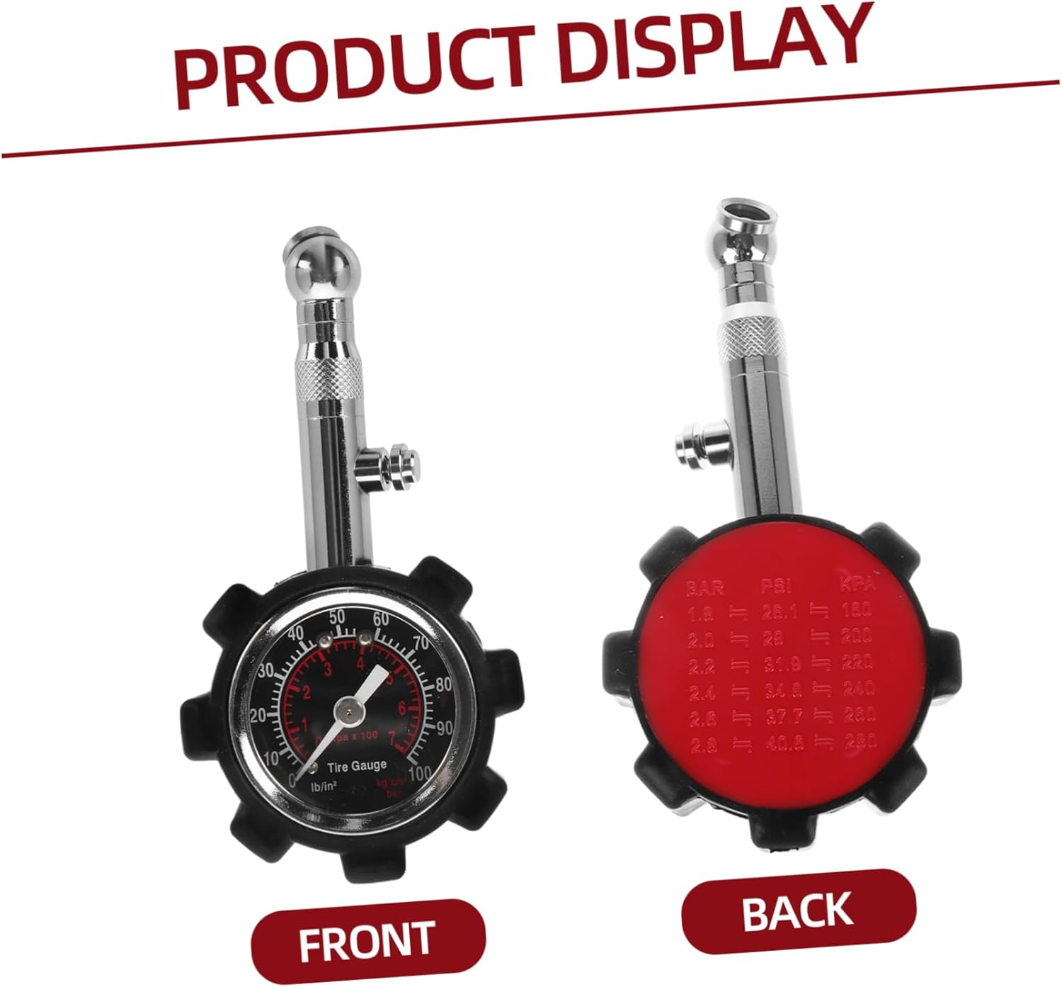 GARVALON High Precision Tire Pressure Gauge for Automotive Use Construction Digital Display Versatile Compatibility for Car Models Accurate Pressure Measurement Tool for Safe Driving image number 1