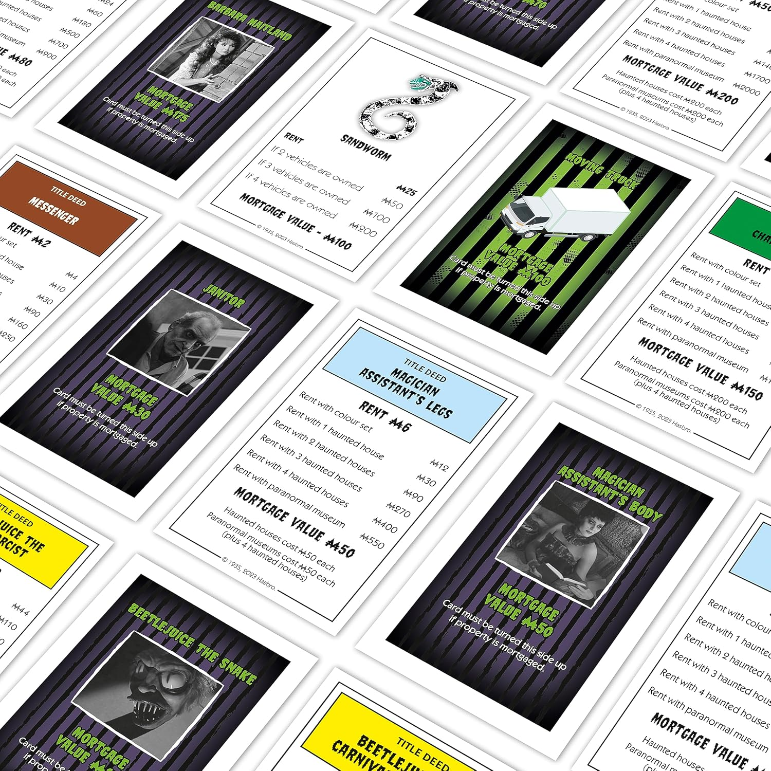 Monopoly Beetlejuice Board Game, This New Edition of Hasbro'S Classic Board Game Monopoly Is Perfect for 2&ndash;6 Players Aged 12 and Up image number 2