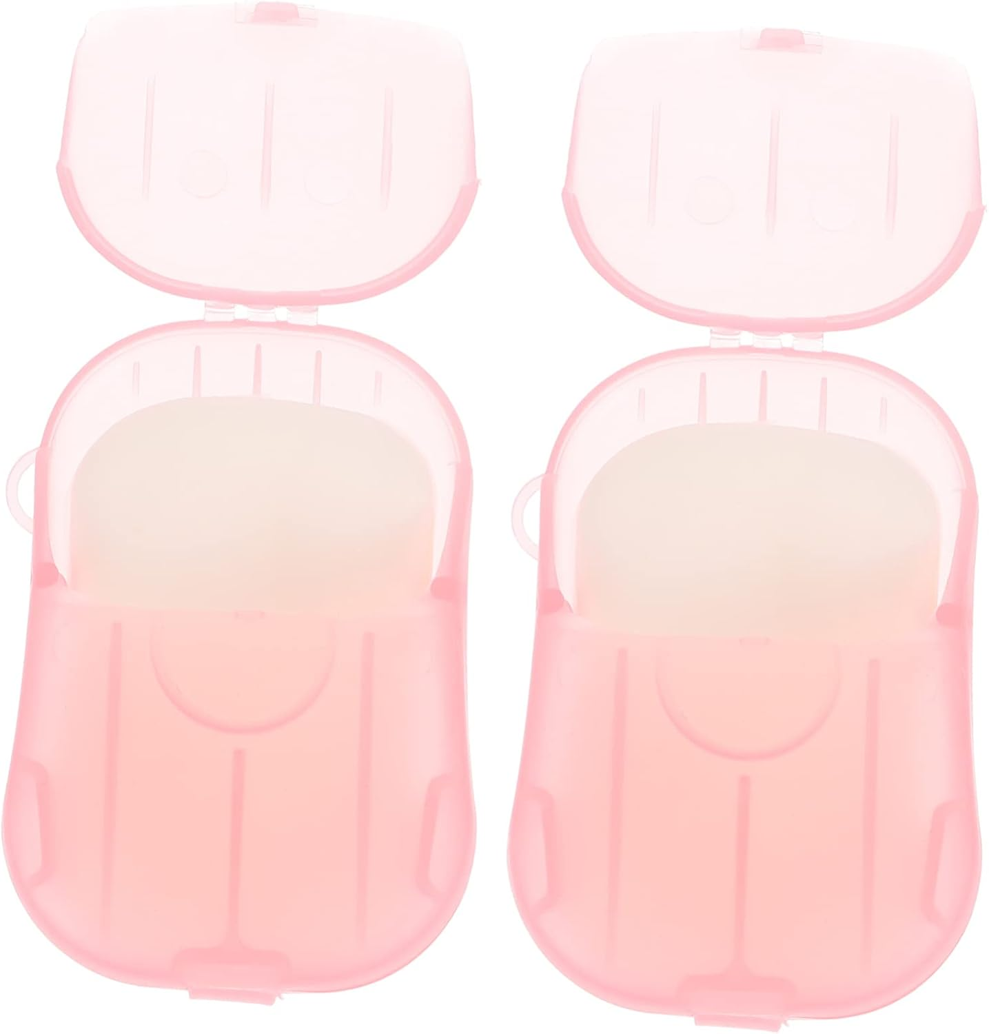 GAROZATION Portable Soap Portable Scented Soap Paper Travel Soap Paper Plastic Pink