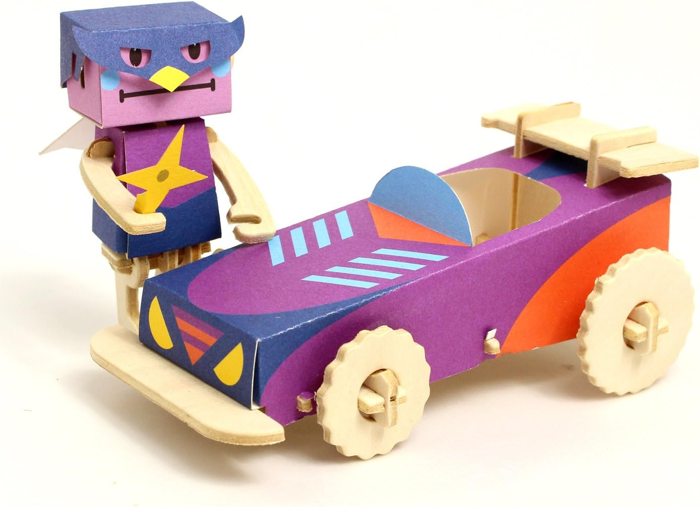 Twelvetone Play Deco Building Kit OWLMAN & OWLMOBILE PD-ST02-002 image number 2