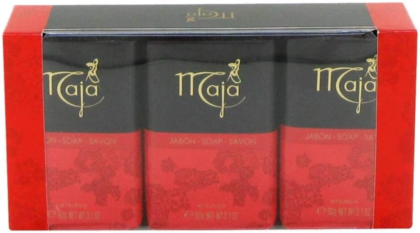 Myrurgia Myrurgia Maja Soap for Women 3 Pack - 3.1 Oz/ 100 Ml, 92 Ml