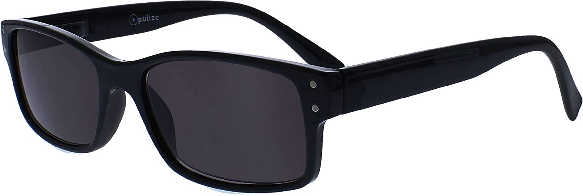 The Reading Glasses Company Mens Large Black Sun Readers UV400 Designer Style Spring Hinges S11-1 +3.00 image number 1