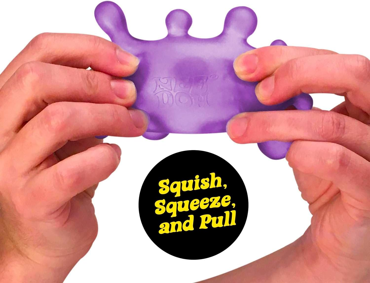 Sploot Splat - Squishy, Splat-Tastic Fidget Toy with Stretchy Blob Extensions for Tactile Fun, Soft & Squeezable Stress Relief, Assorted Colours (Blue, Purple, Green) image number 5