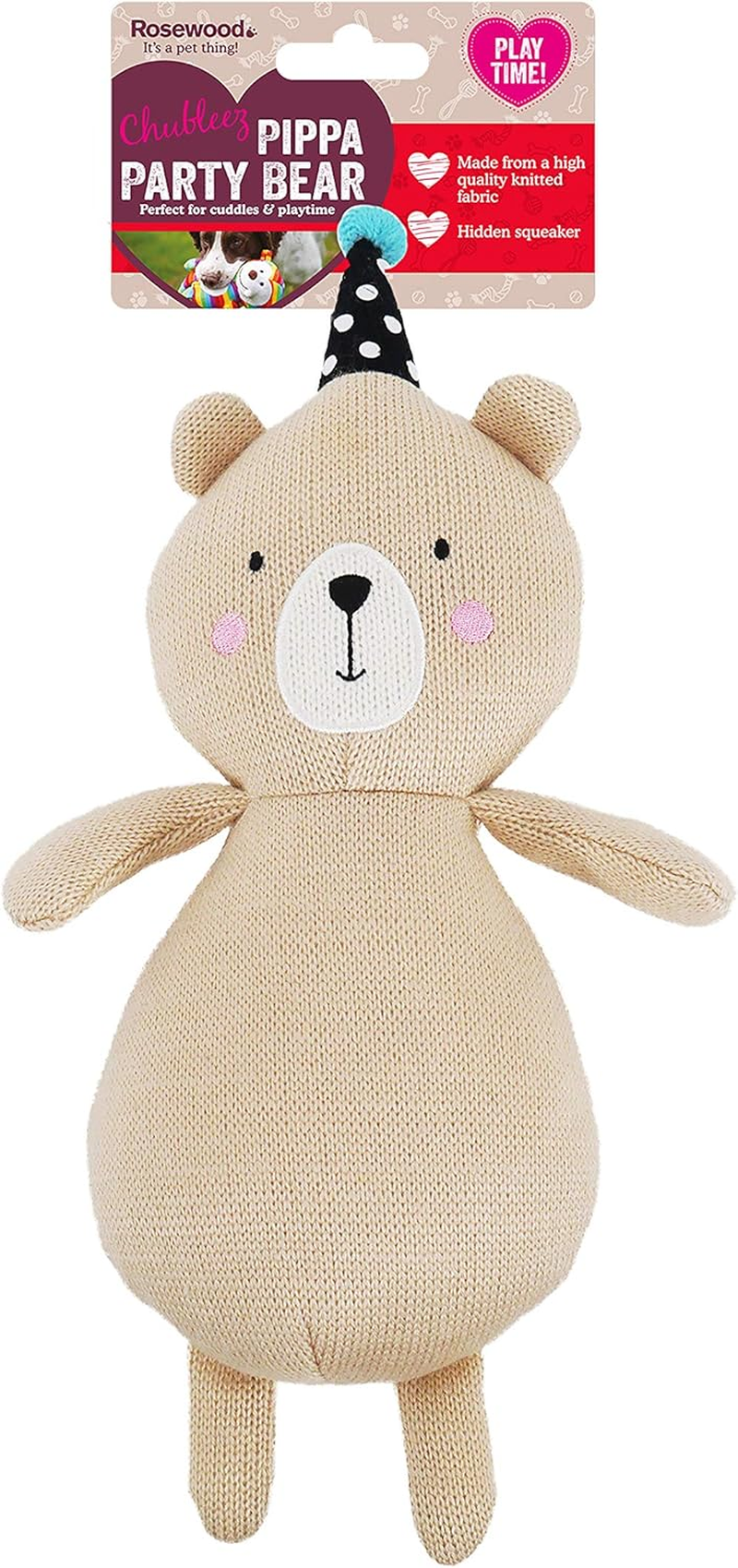 Tough Rope Core Cow, Plush Interactive Dog Toy - Brown