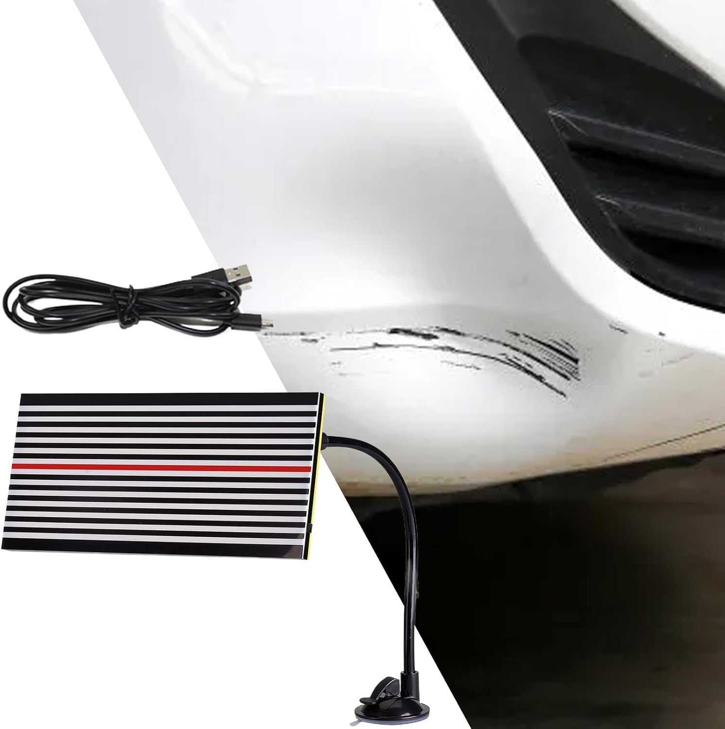 Dent Repair Light - Dent Reflector Board | Multipurpose USB Blemish Fixer for Car, Auto Mender, Flaw Detection Panel with LED, Sedan Vehicle Upkeep, Automotive Accessories image number 2