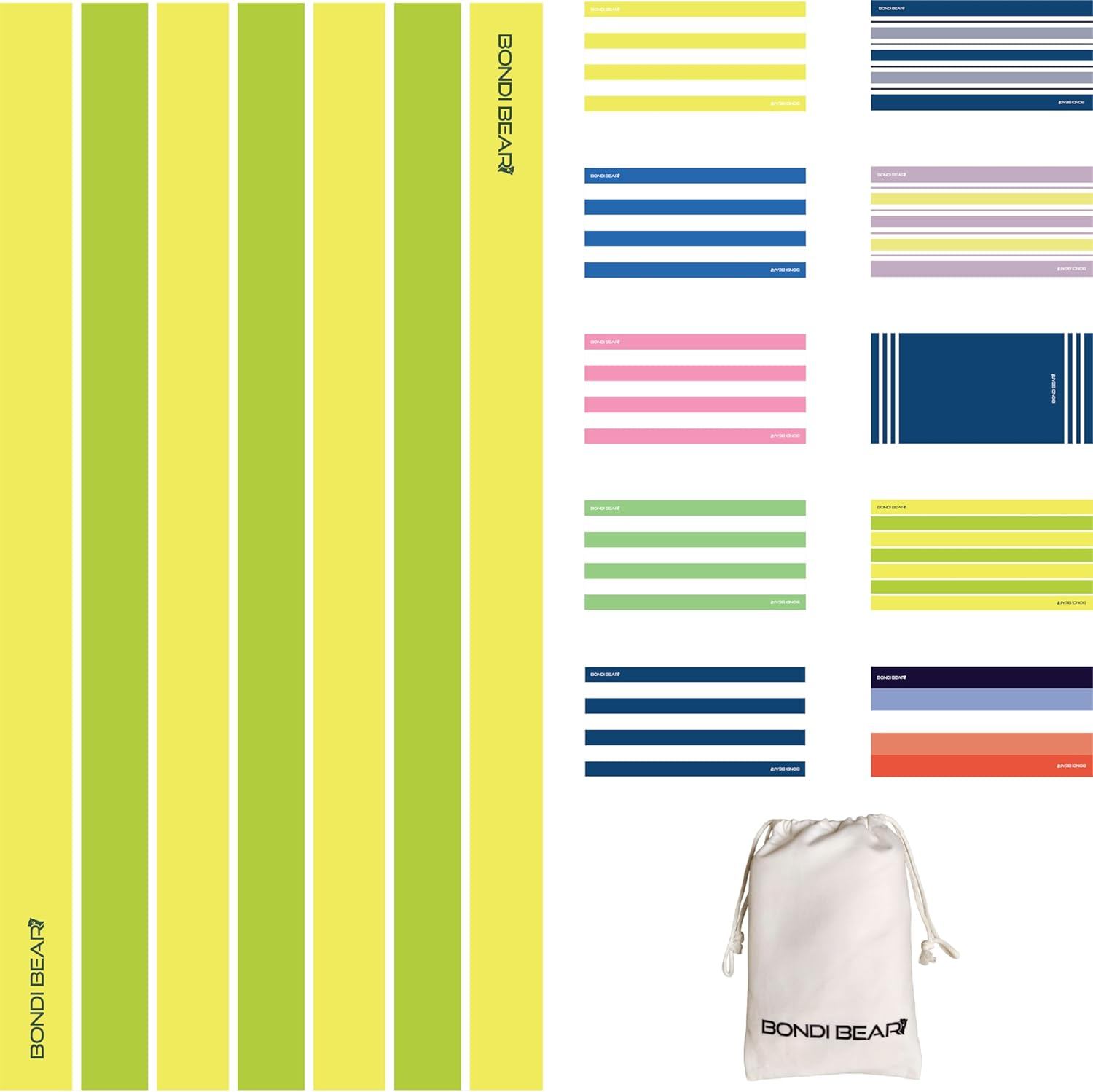 Sand Free Beach Towel (Lemon Breeze, 180X90)