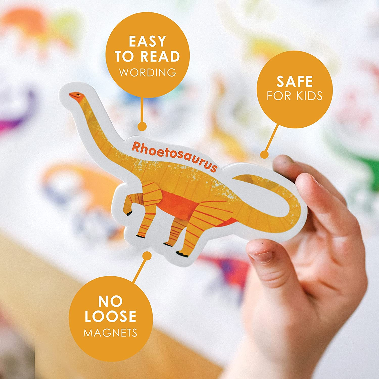 Curious Columbus Dinosaur Magnets &ndash; Magnetic ABC Letters for Toddlers &ndash; Fun Fridge Magnets for Kids with Alphabet Learning & Preschool Activities image number 6