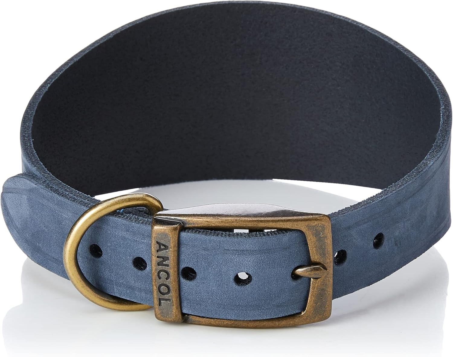 Ancol Timberwolf Leather Dog Collar Mustard Collar, 50-59 Cm, Mustard