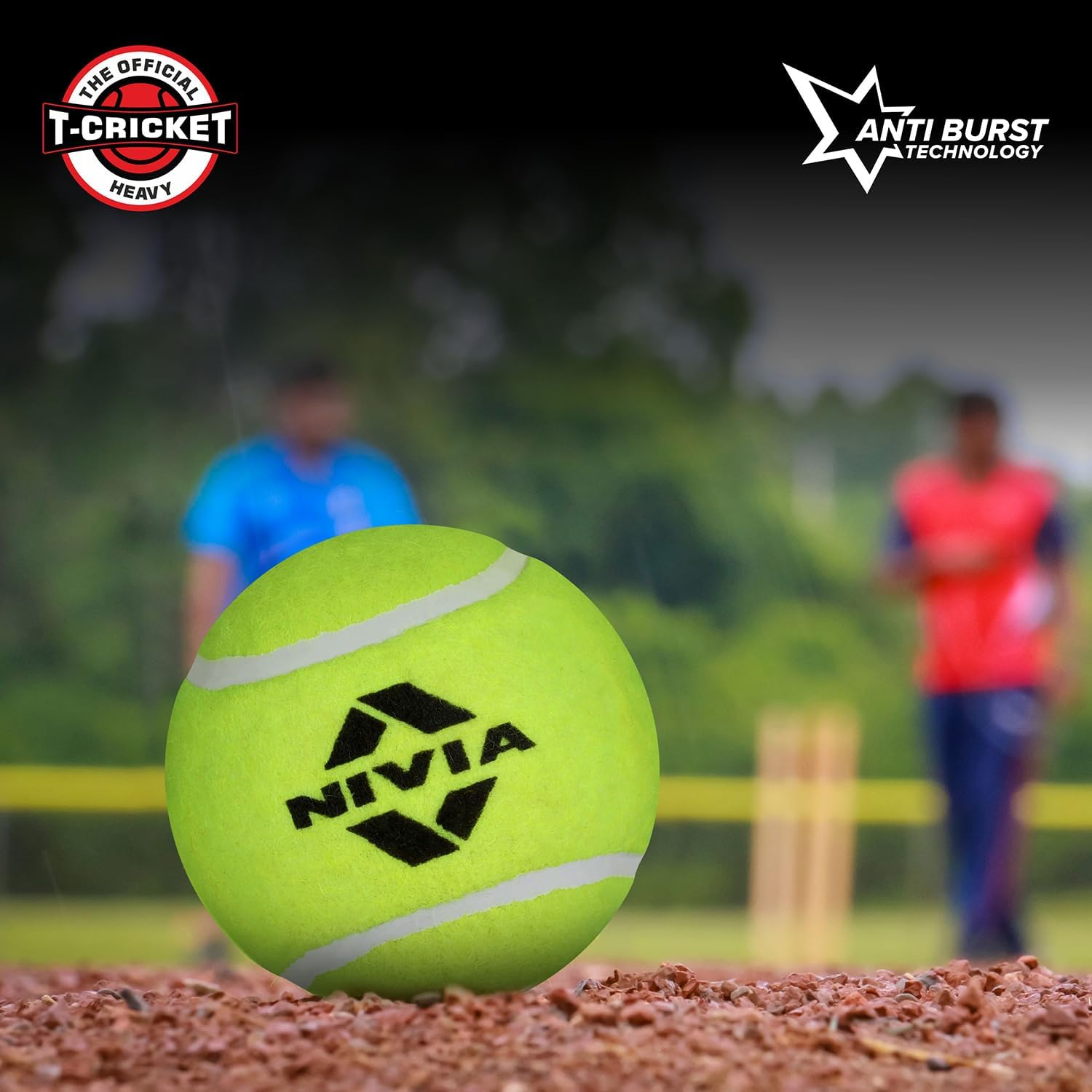 Nivia Heavy Weight Junior Tennis Cricket Ball, Pack of 12 (Yellow), Heavy Wt image number 4