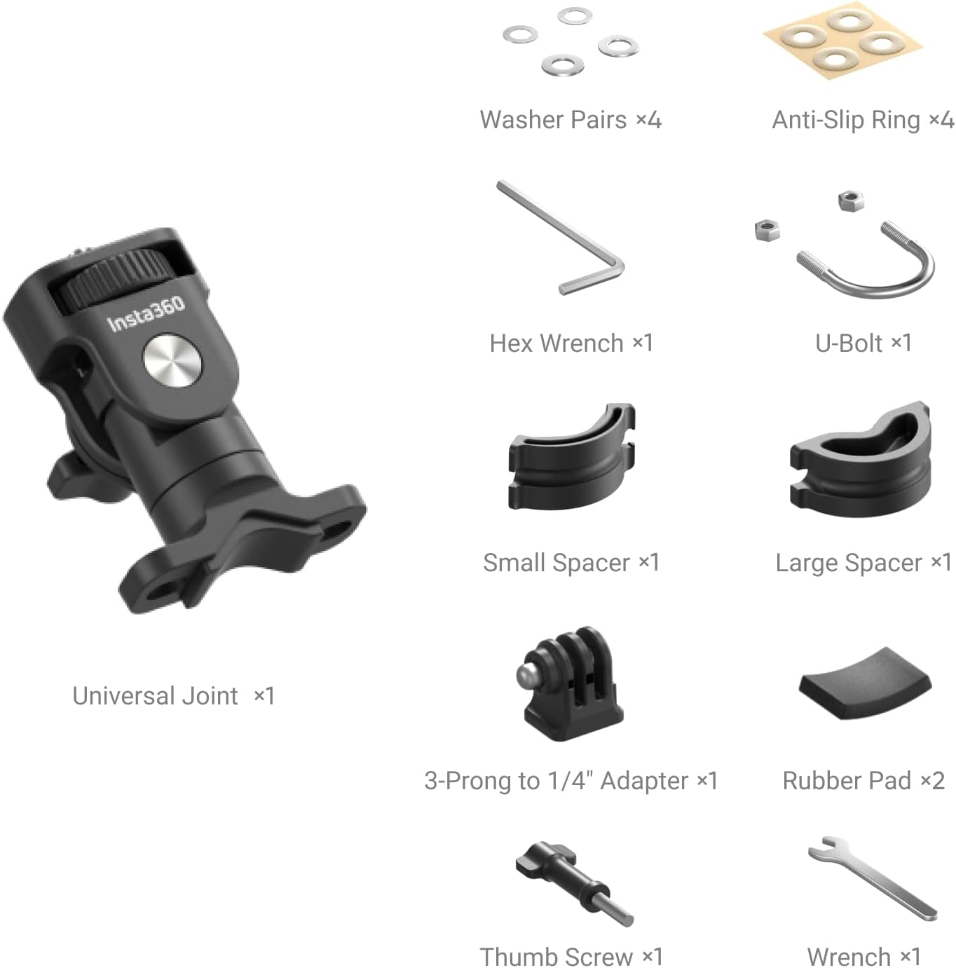 Insta360 Motorcycle U-Bracket 360 Camera Mount image number 6