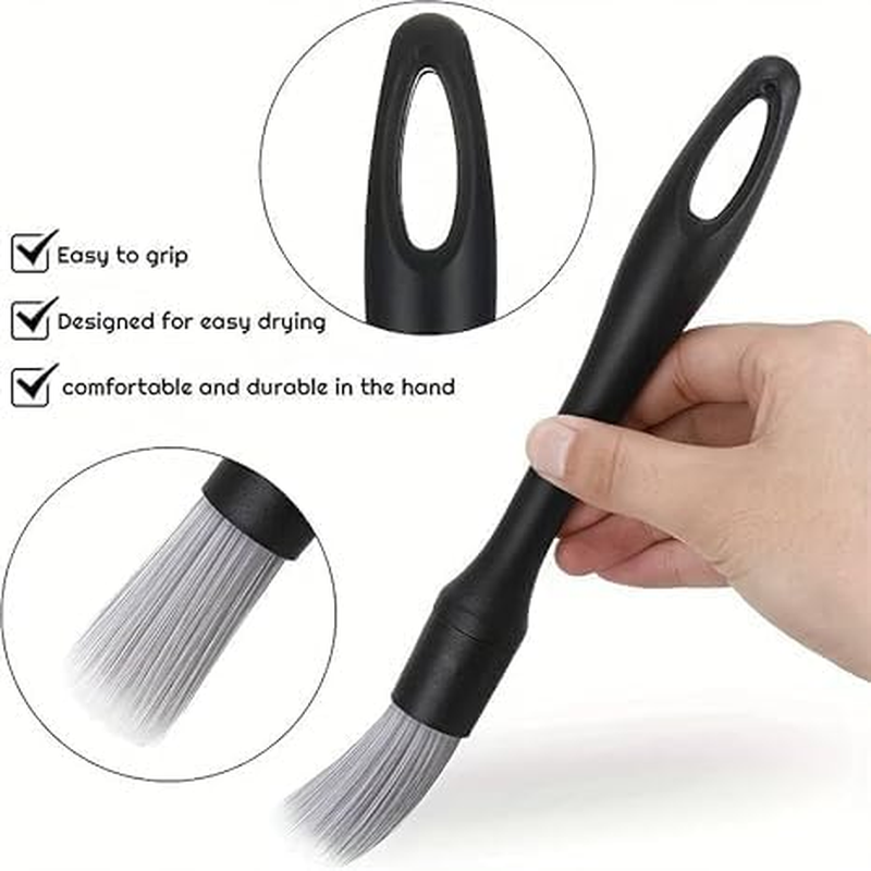 5 Pcs Car Detailing Brush Set Car Interior Cleaning Soft Brush Cleaning Brushes with Soft Bristles Brush Interior Dust Removal Brushes Tool image number 4