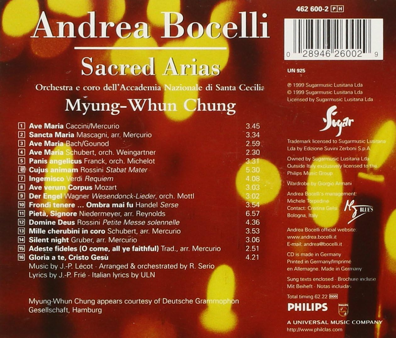 Andrea Bocelli - Sacred Arias image number 1